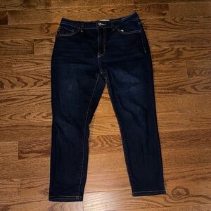 KanCan Women's Dark Indigo Skinny Jeans Ankle